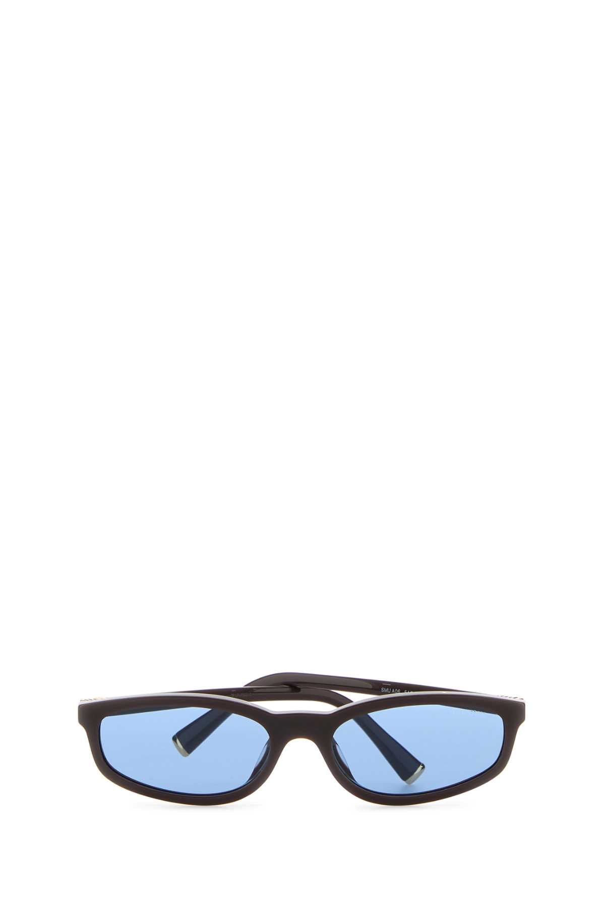 Miu Miu Women Brown Acetate Miu Regard Sunglasses