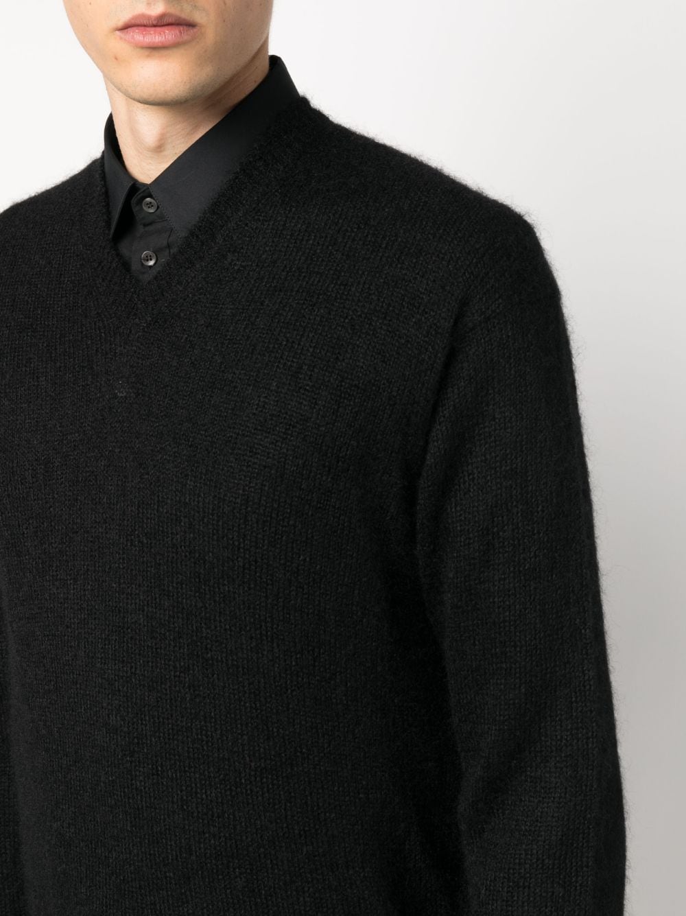 Tom Ford Men Mohair Blend Is V Neck