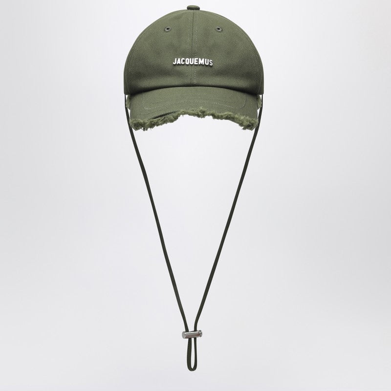 Jacquemus Hat The Cap Artichoke Khaki In Cotton Men