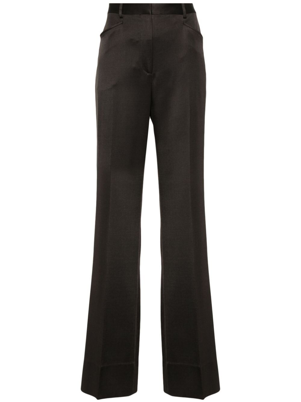 Tom Ford Women Silk And Wool Twill Boot Cut Pants