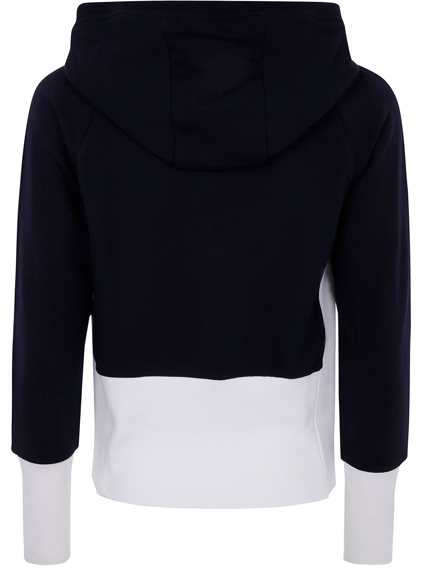 Thom Browne Women Blouson Zip Up Hoodie W/ Engineered 4 Bar In Color Blocked Solid Classic Loopback Jersey