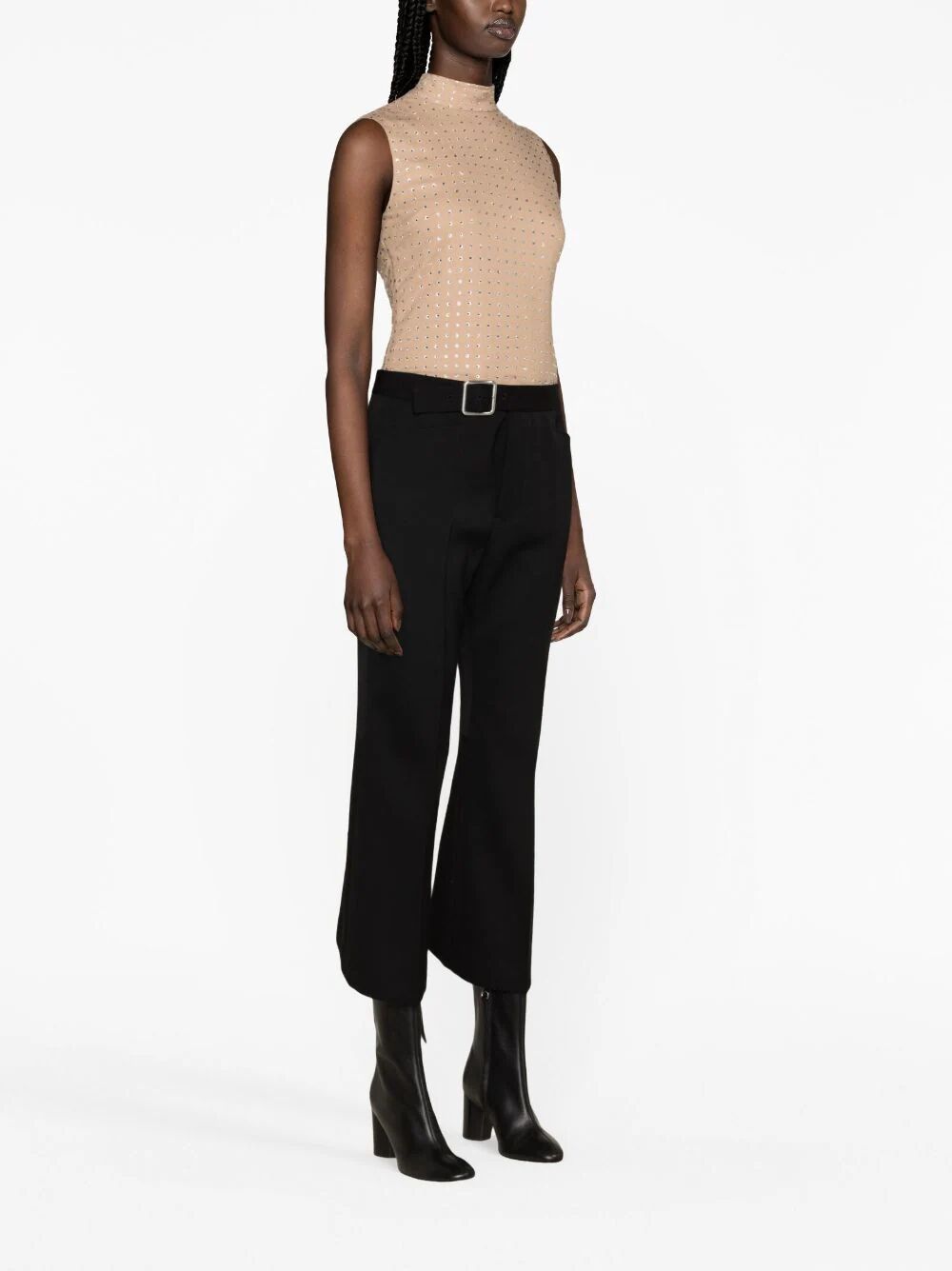 Jil Sander Women Fitted Cropped Pant With Flared Hem