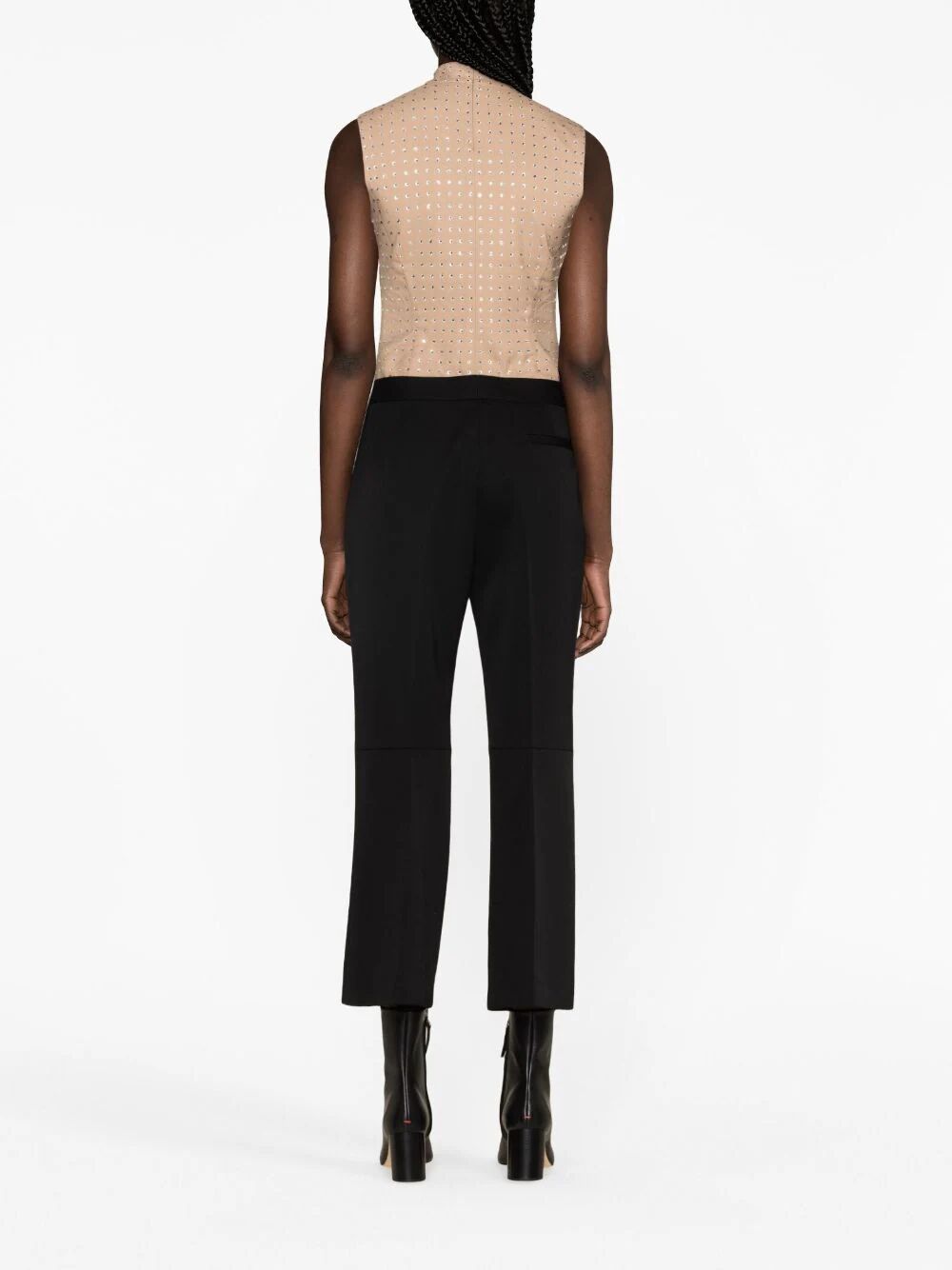 Jil Sander Women Fitted Cropped Pant With Flared Hem