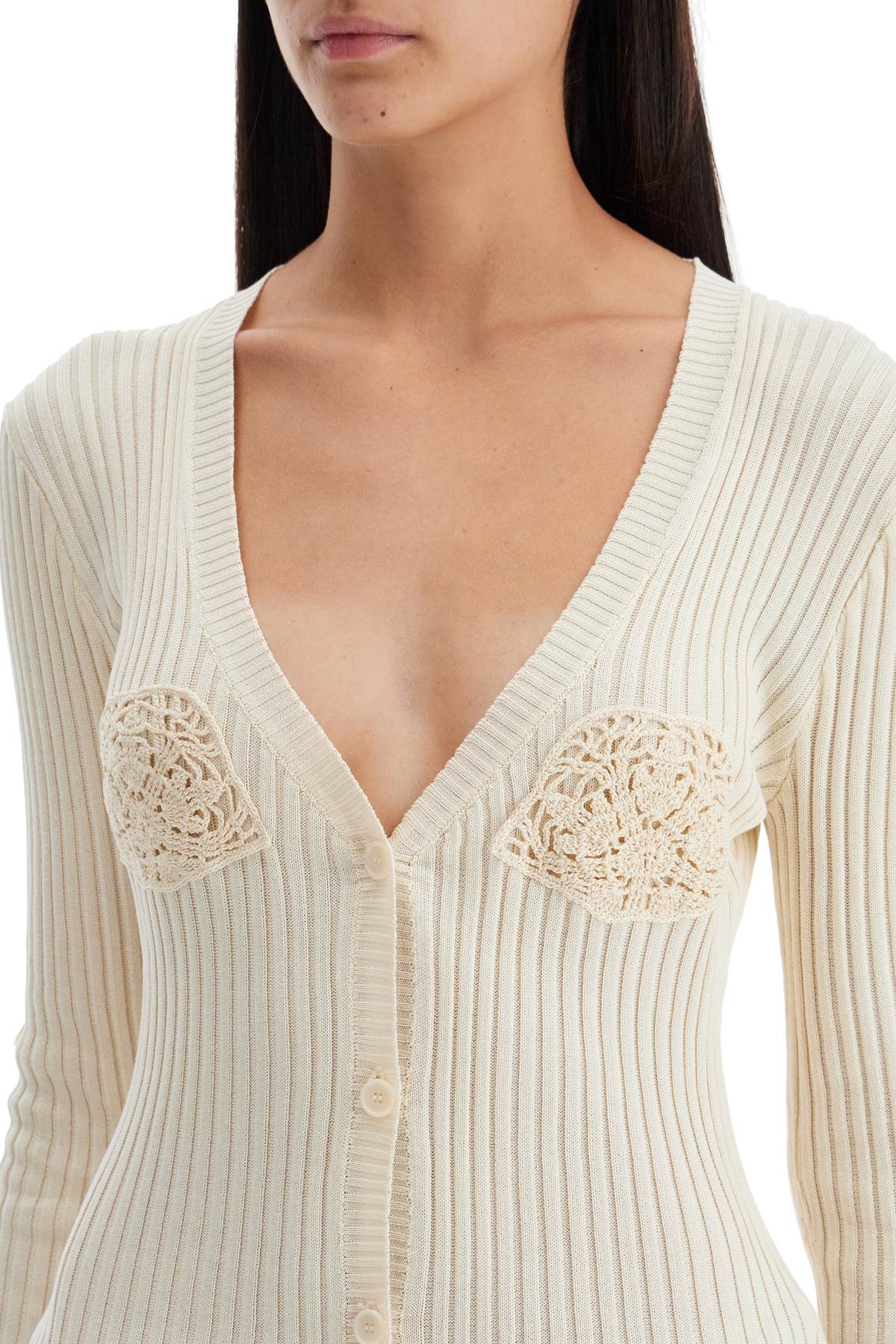 Magda Butrym Crochet Insert Cardigan With Eight Women