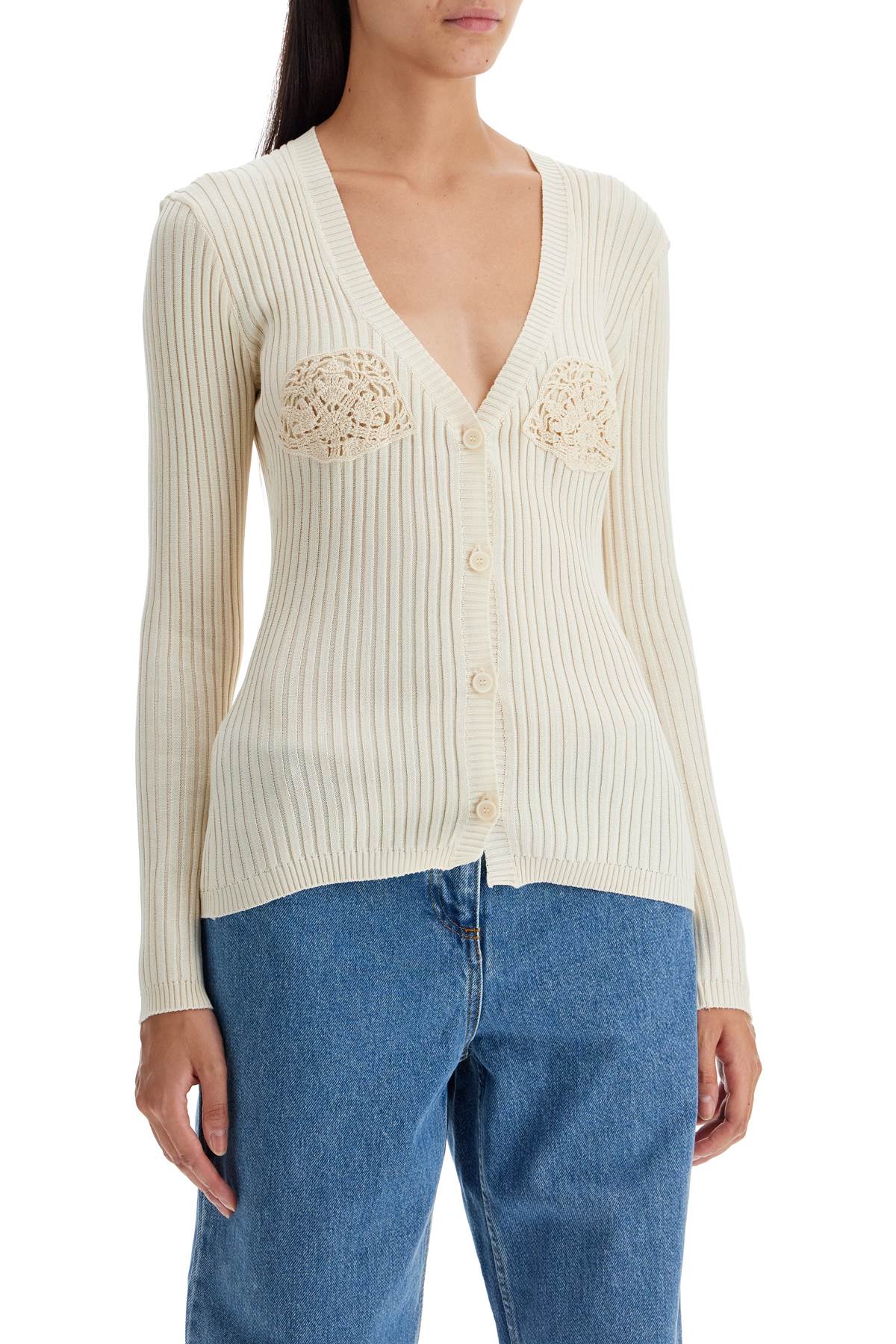 Magda Butrym Crochet Insert Cardigan With Eight Women