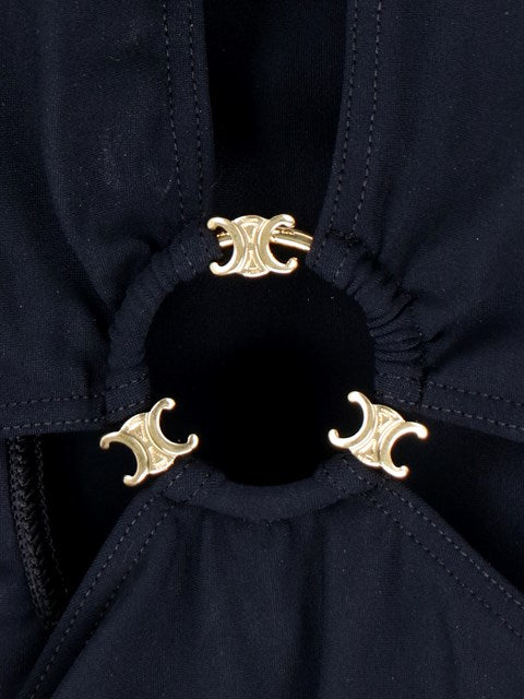 Celine Women "Triomphe" Ring Swimsuit