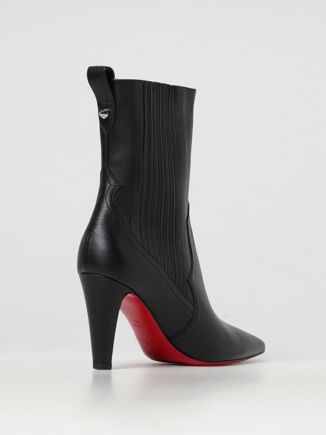 Christian Louboutin Flat Ankle Boots Woman Black Women