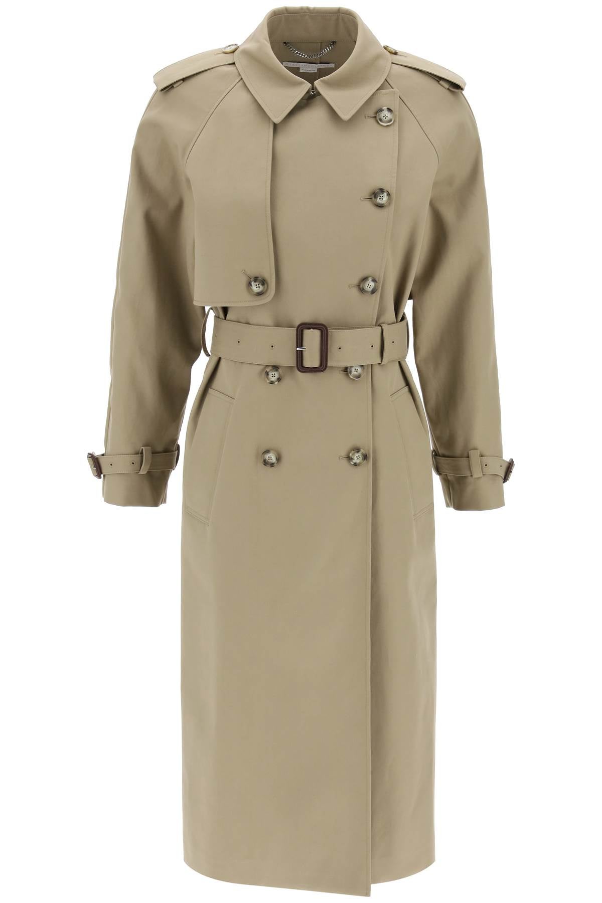 Stella Mccartney Sustainable Cotton Double-Breasted Trench Women