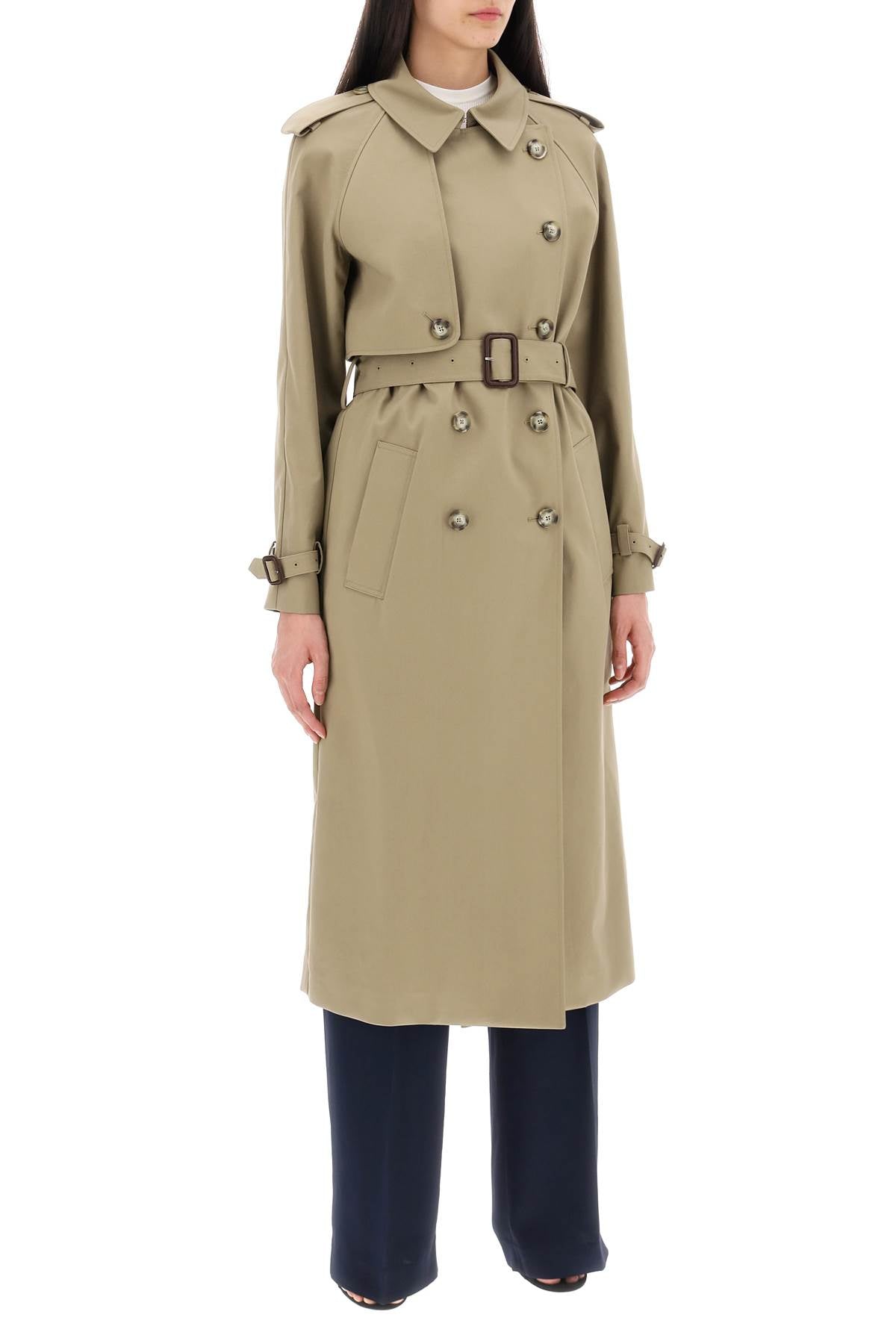 Stella Mccartney Sustainable Cotton Double-Breasted Trench Women