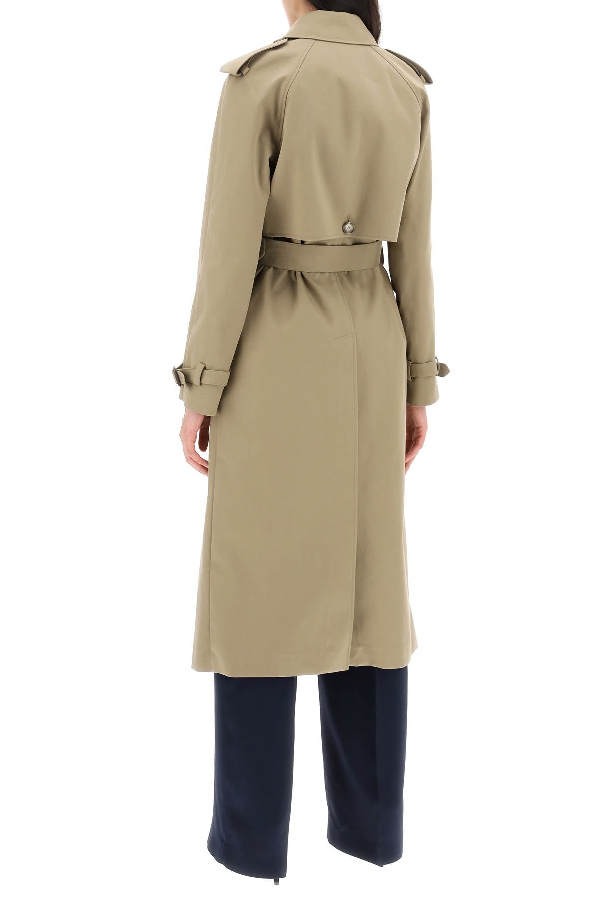 Stella Mccartney Sustainable Cotton Double-Breasted Trench Women