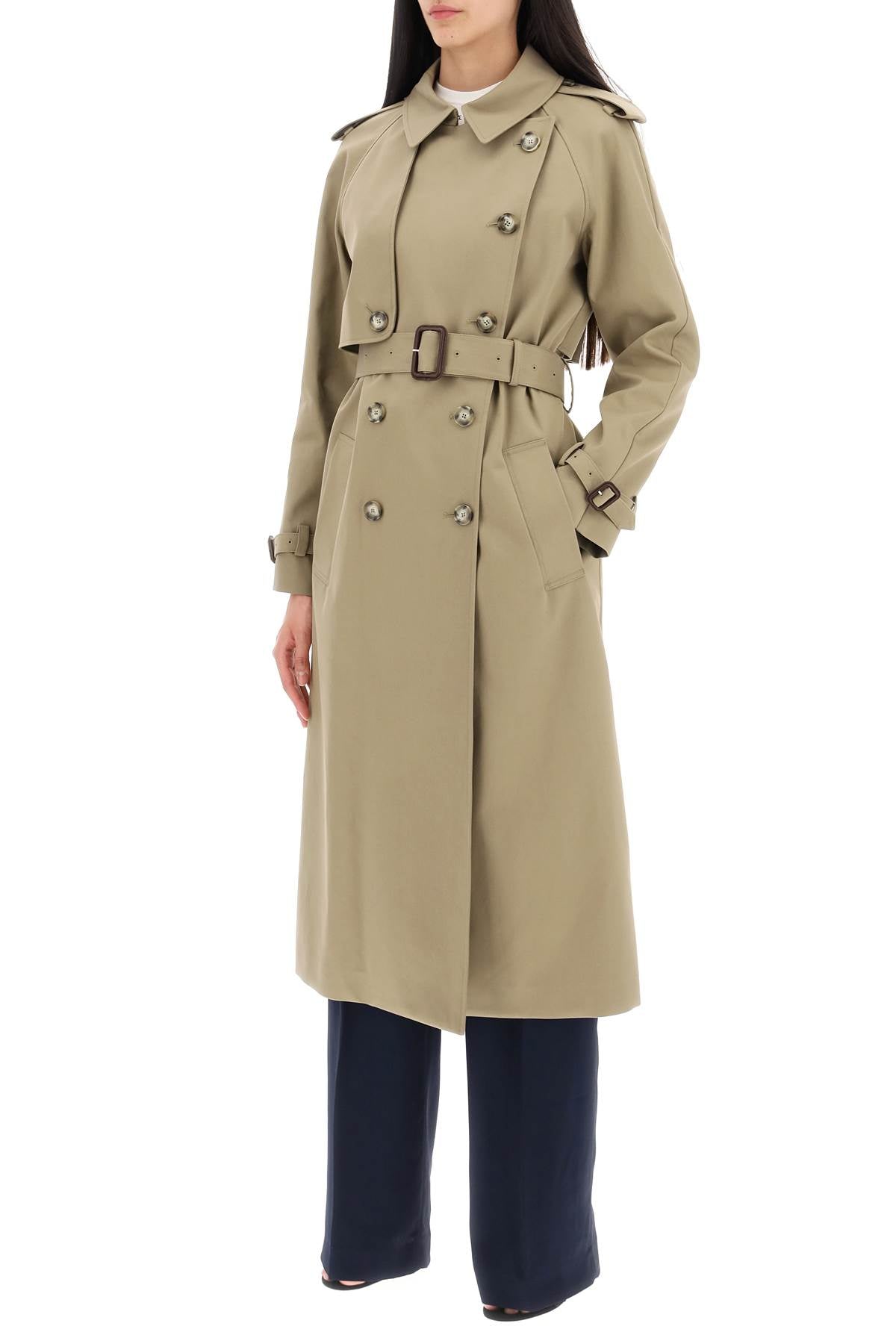 Stella Mccartney Sustainable Cotton Double-Breasted Trench Women