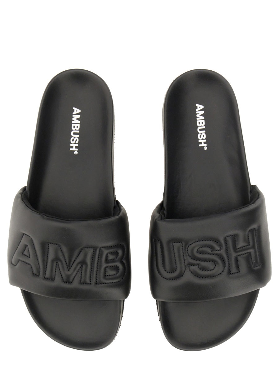 Ambush Men Leather Slide Sandal