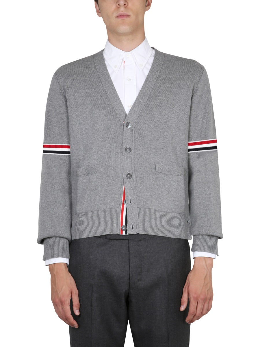 Thom Browne Men V-Neck Cardigan