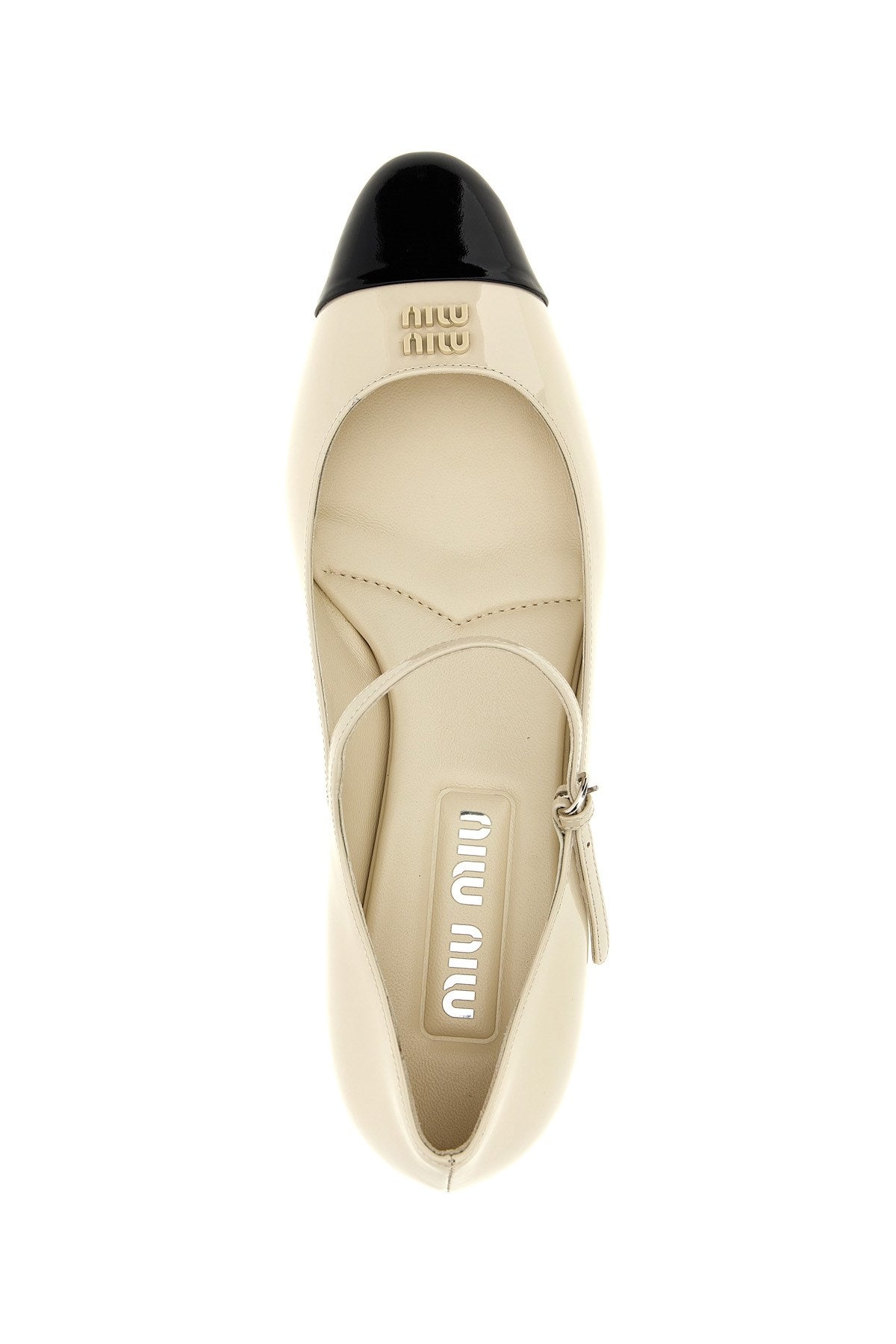 Miu Miu Women Two-Tone Patent Ballet Flats