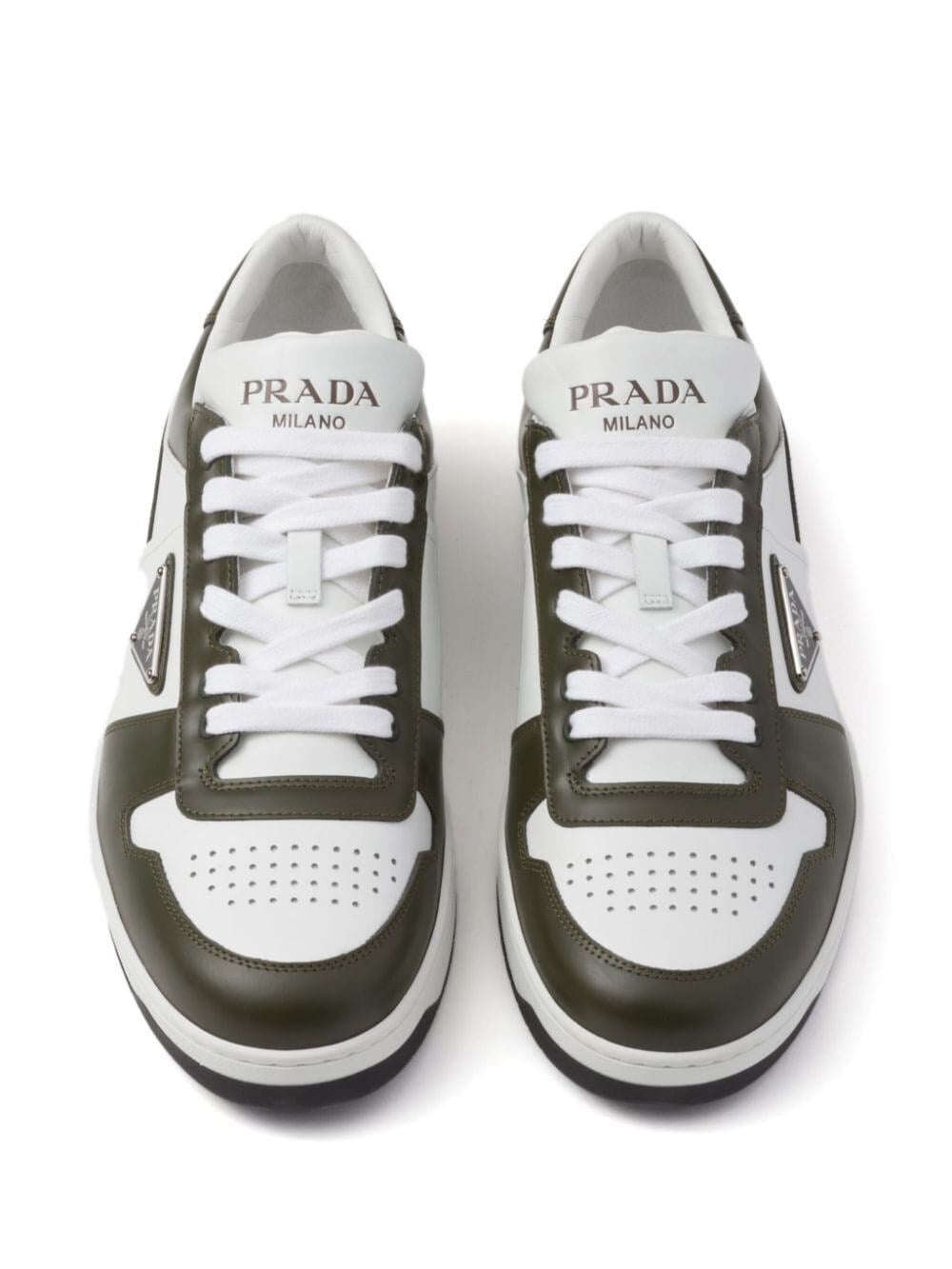 Prada Men Two-Tone Downtown Sneakers