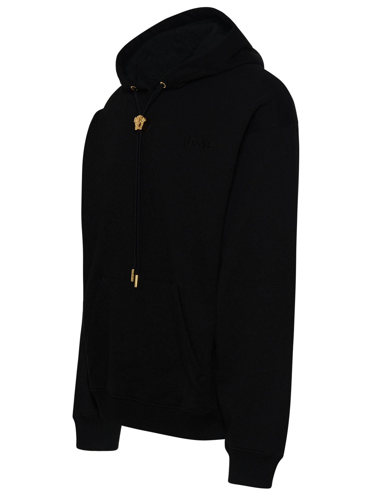 Versace Black Cotton Sweatshirt Men