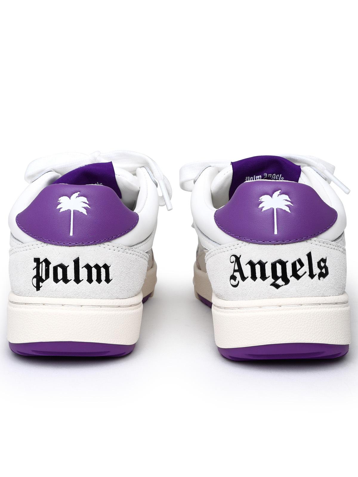 Palm Angels Palm University White Leather Sneakers Woman