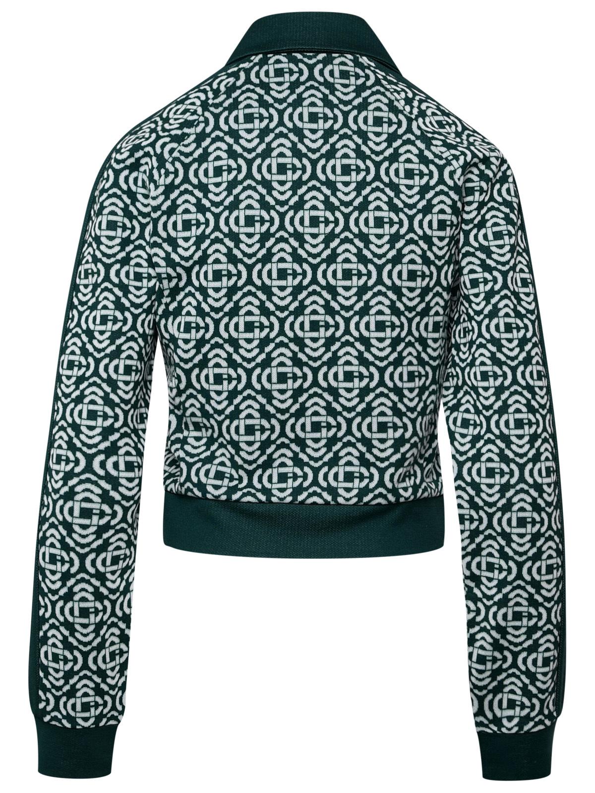 Casablanca Green Cotton Blend Sweatshirt Women