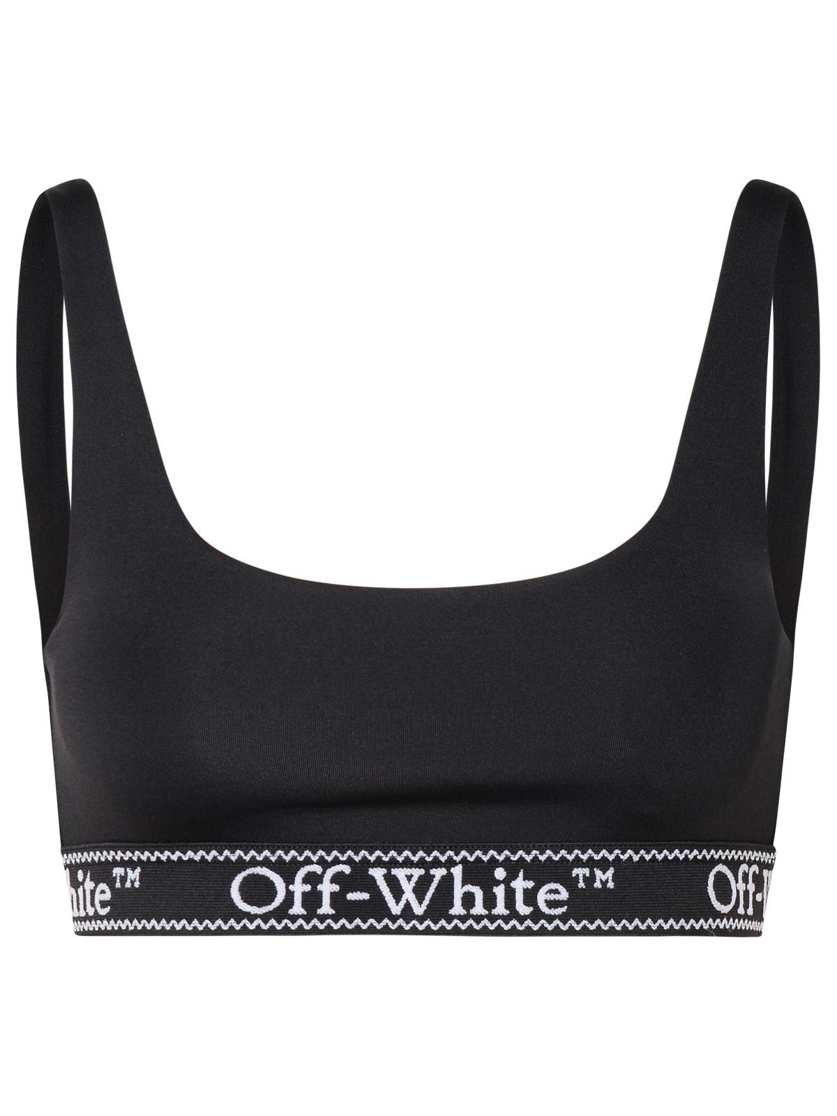Off-White Sporty Top In Black Nylon Blend Woman