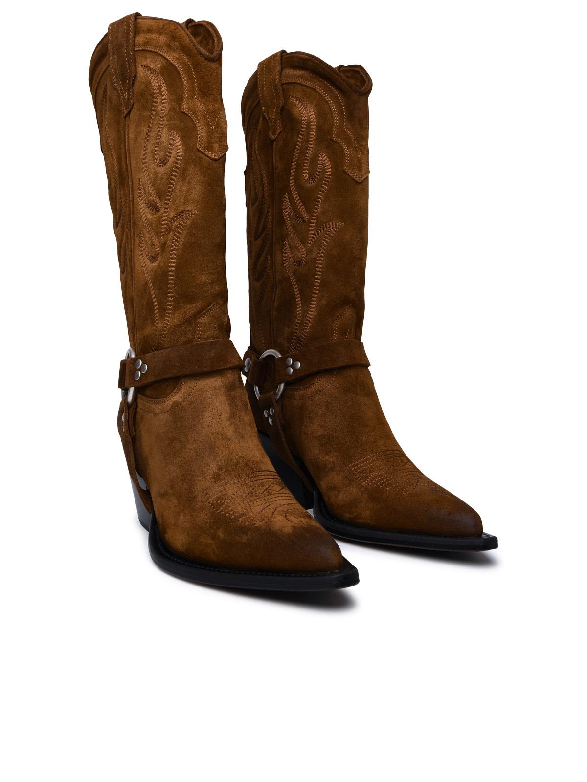 Sonora Brown Suede Boots Woman