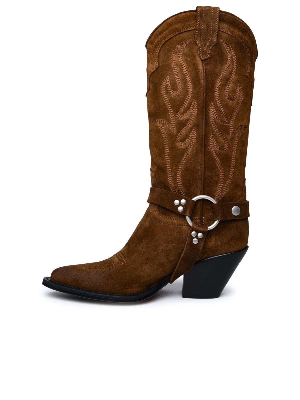 Sonora Brown Suede Boots Woman