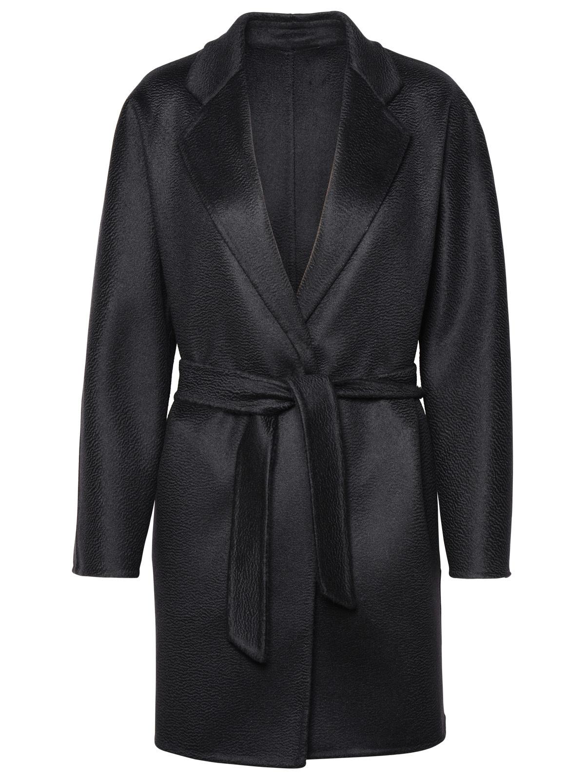 Max Mara Black Cashmere Coat Women