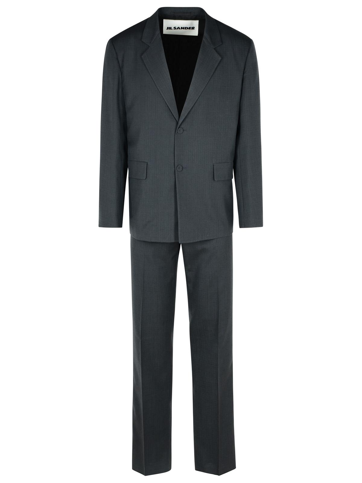 Jil Sander Grey Wool Suit Men