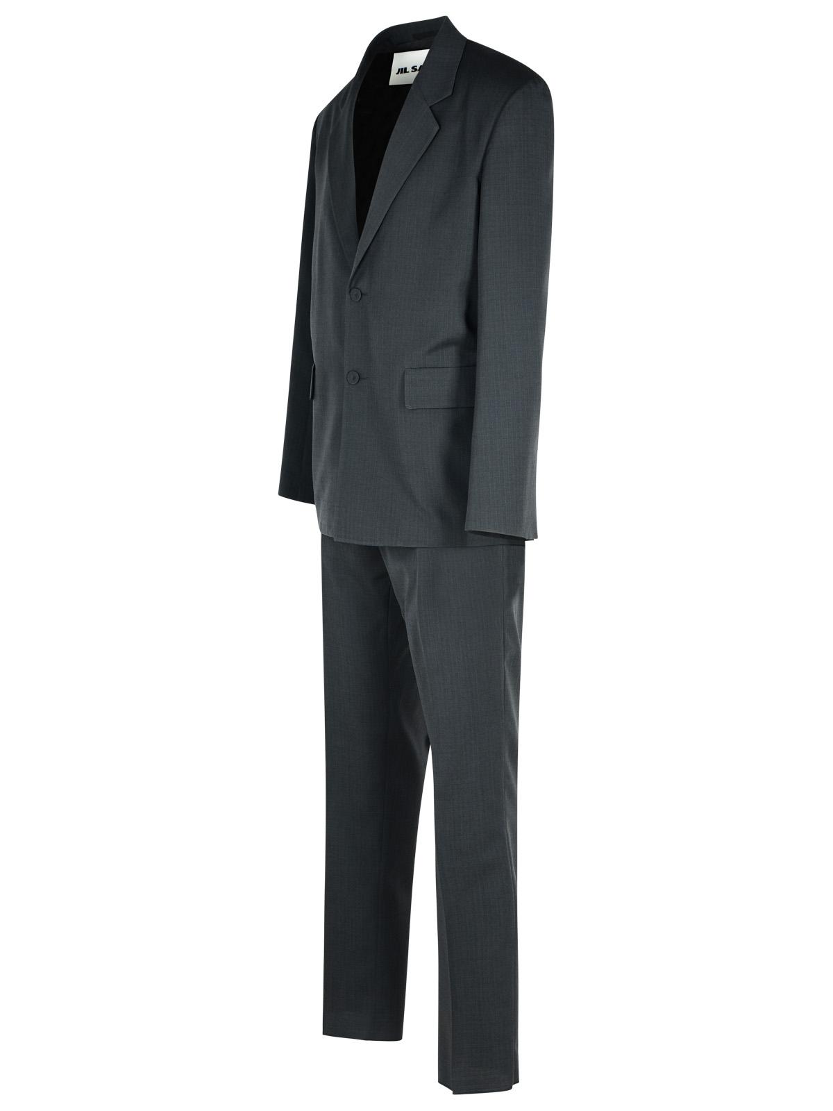 Jil Sander Grey Wool Suit Men