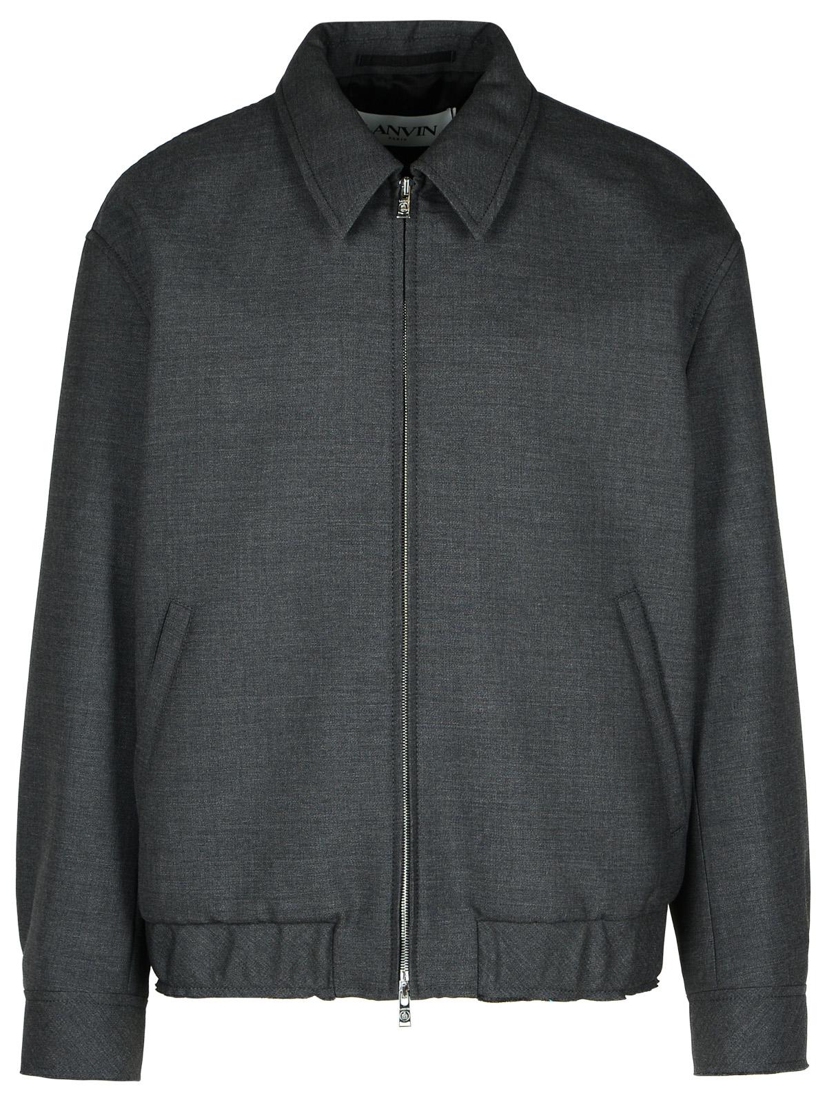 Lanvin Grey Wool Jacket Men