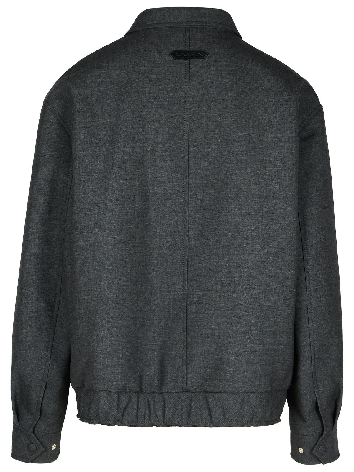 Lanvin Grey Wool Jacket Men