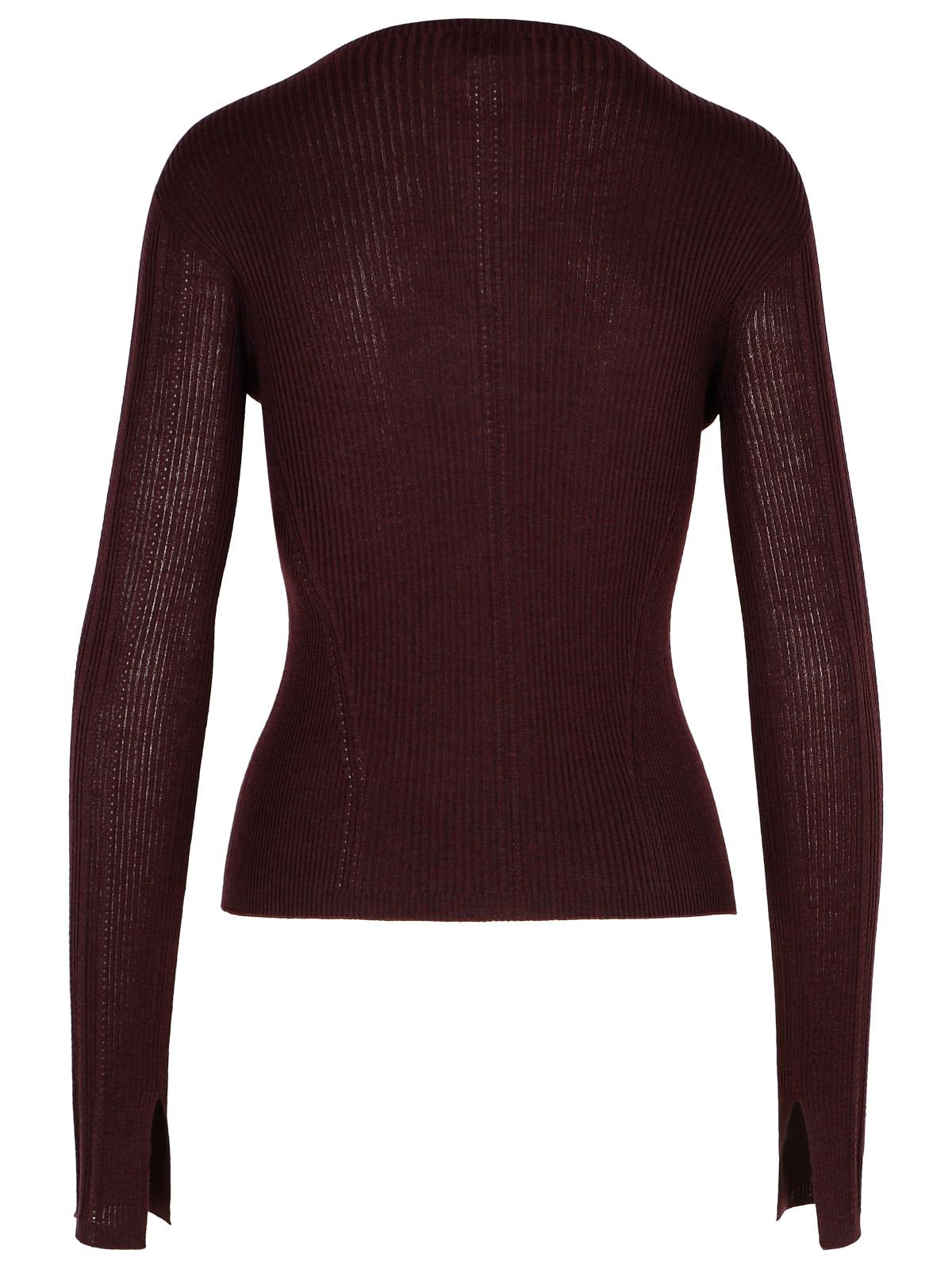 Lanvin Burgundy Wool Blend Sweater Women