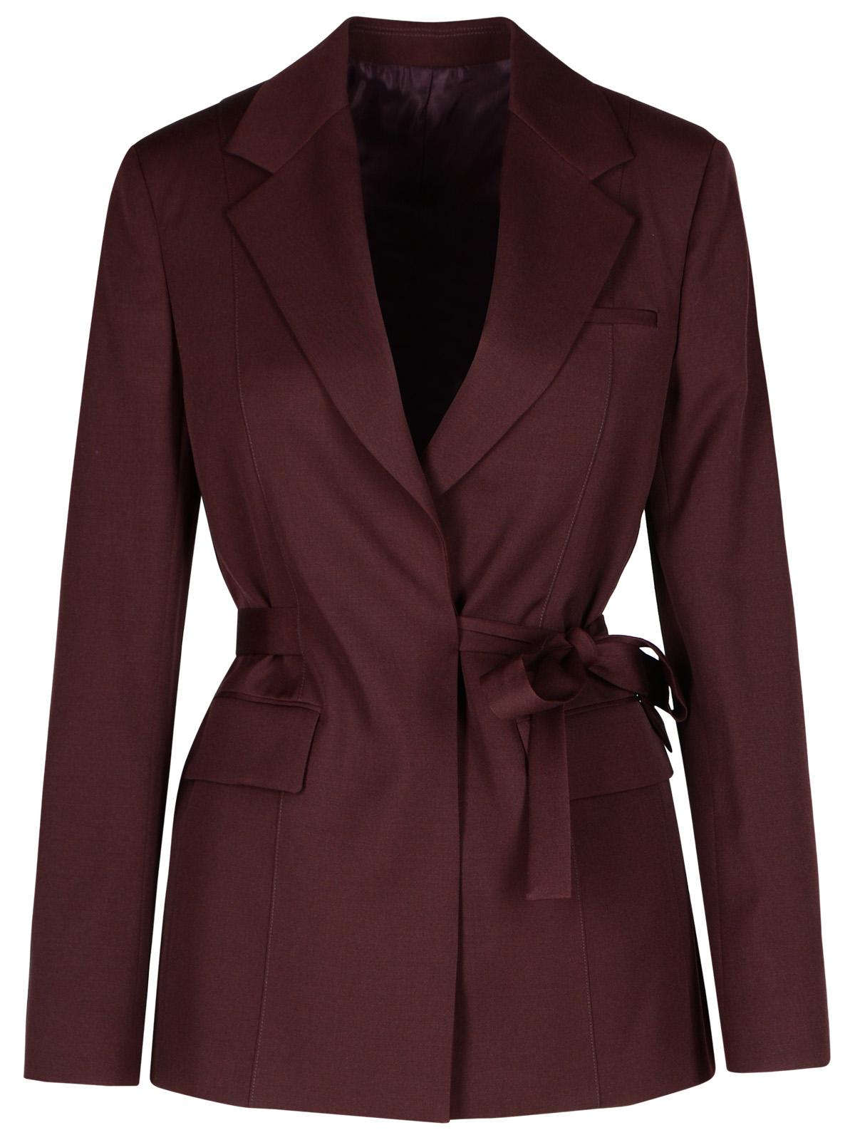 Lanvin Burgundy Wool Blazer Women