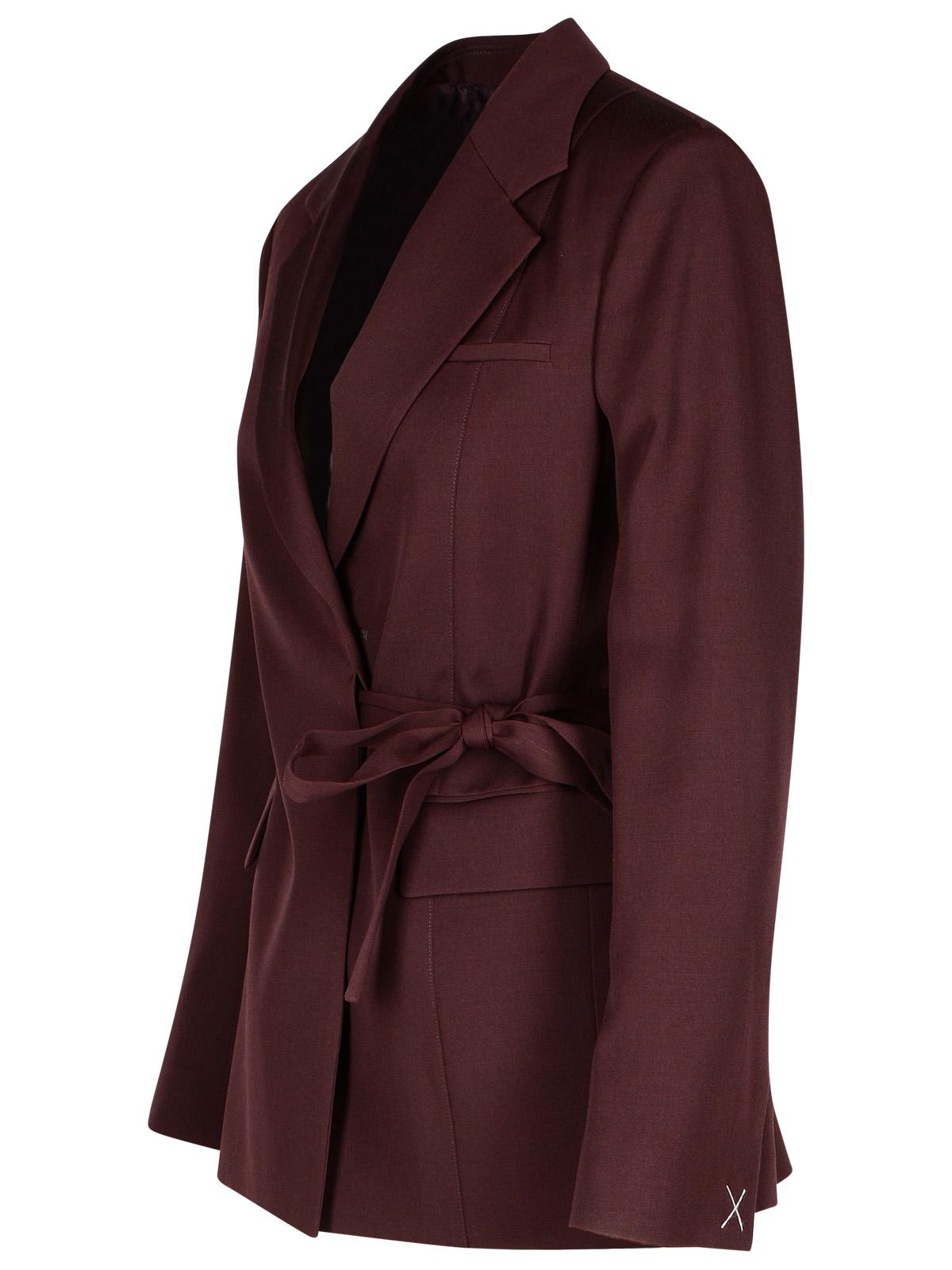 Lanvin Burgundy Wool Blazer Women