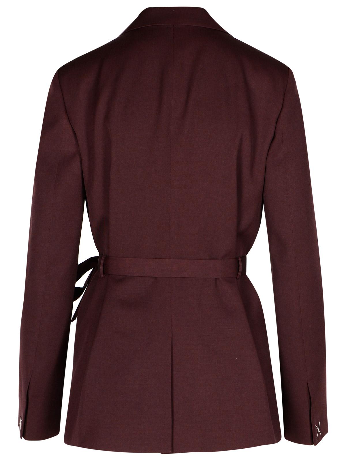 Lanvin Burgundy Wool Blazer Women