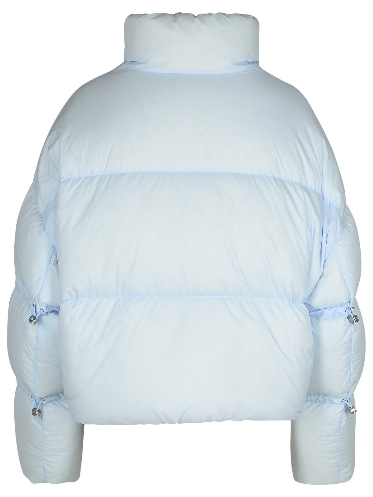 Moose Knuckles 'Agate' Light Blue Nylon Down Jacket Women