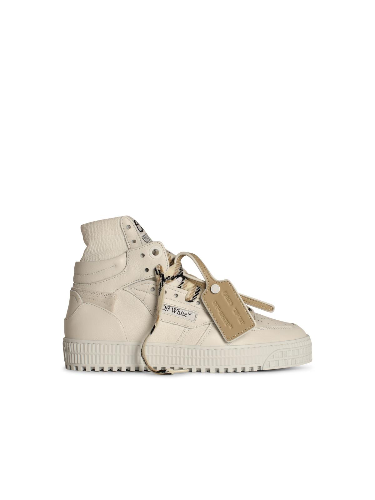 Off-White '3 Off Court' White Leather Blend Sneakers Men