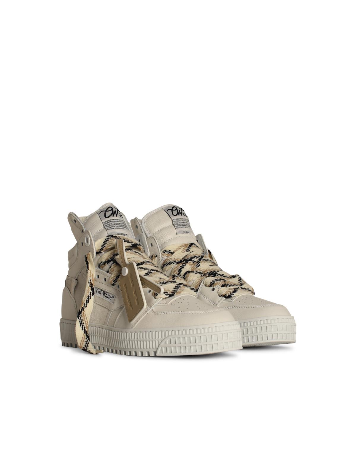 Off-White '3 Off Court' White Leather Blend Sneakers Men