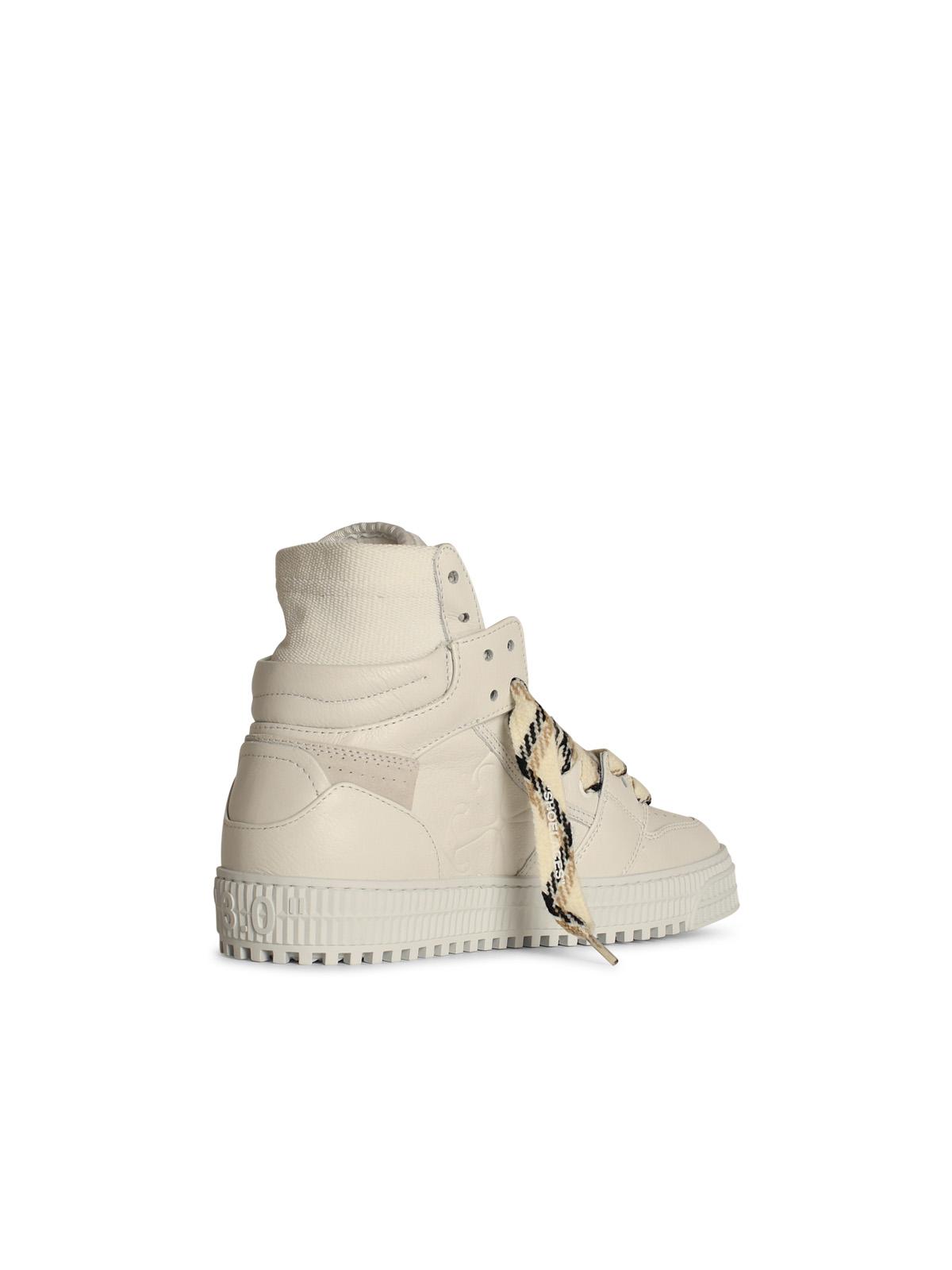 Off-White '3 Off Court' White Leather Blend Sneakers Men