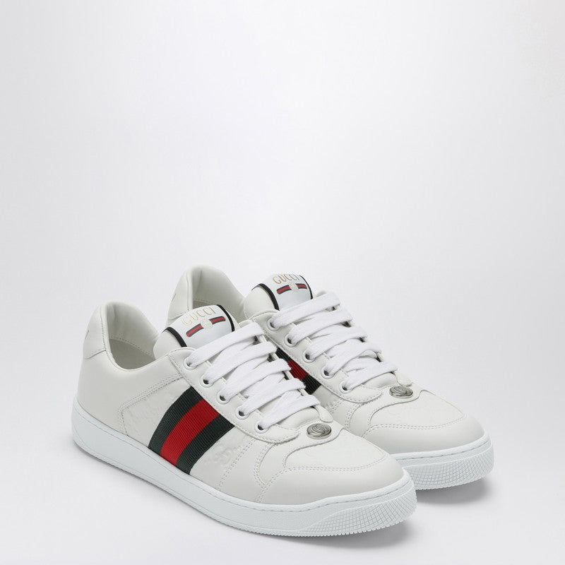 Gucci White Screener Low Sneaker Men