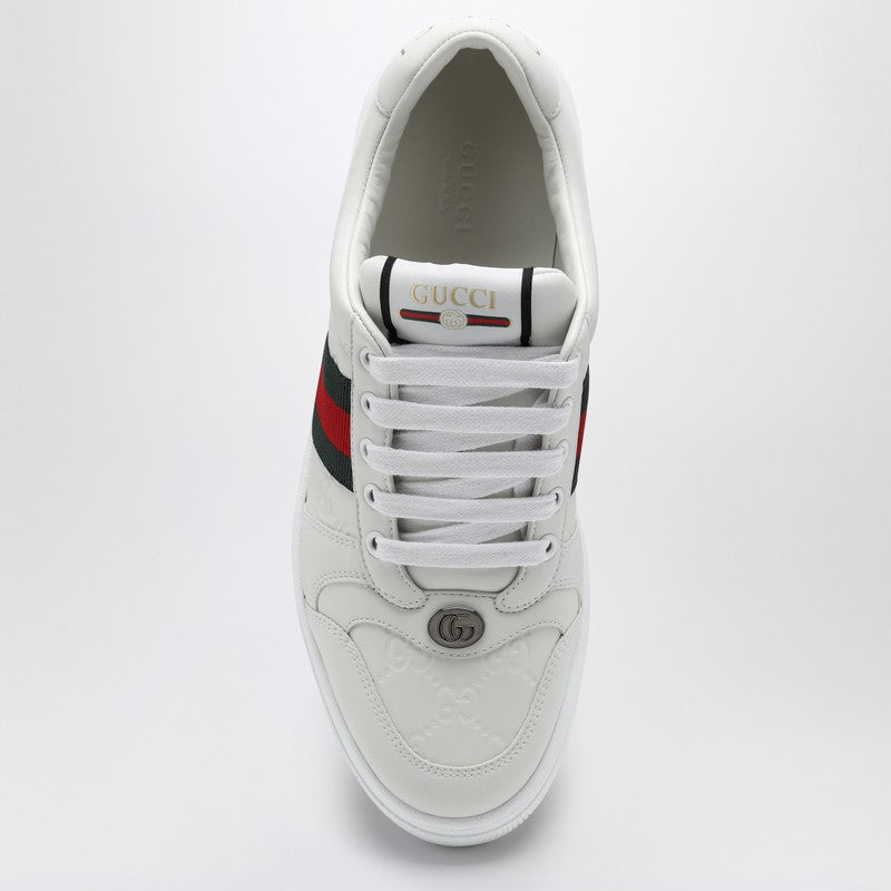 Gucci White Screener Low Sneaker Men