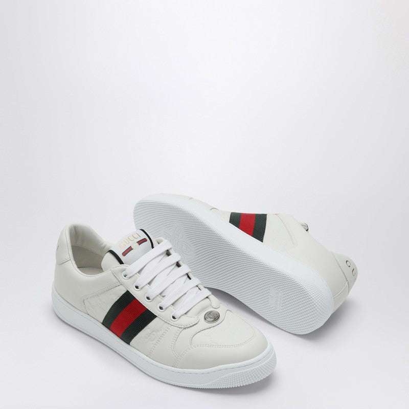 Gucci White Screener Low Sneaker Men