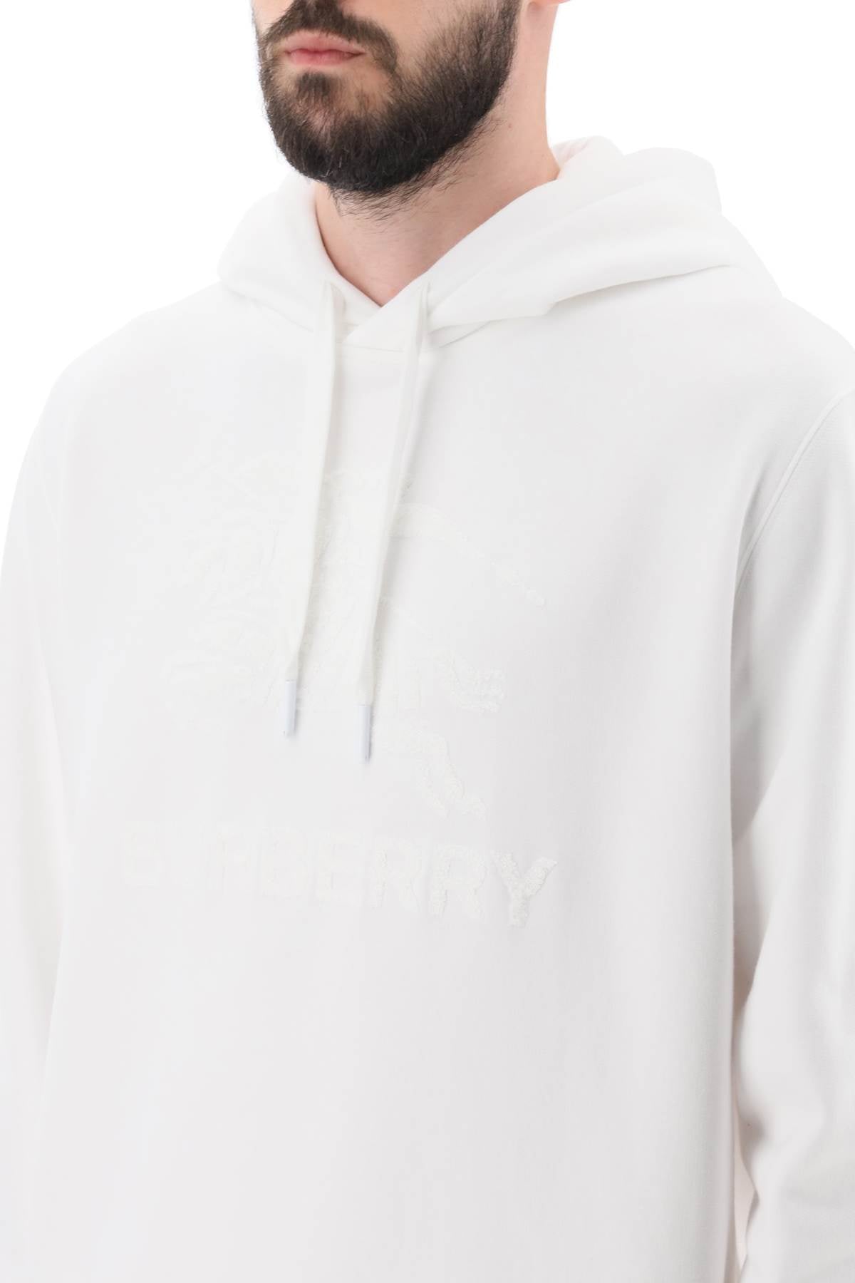 Burberry 'Raynerbridge' Hoodie With Ekd Logo In Terry Cloth Men