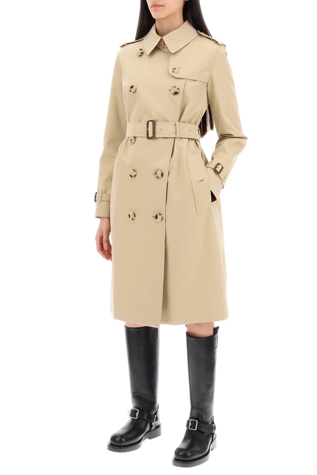 Burberry Mid-Length Kensington Heritage Trench Coat Women