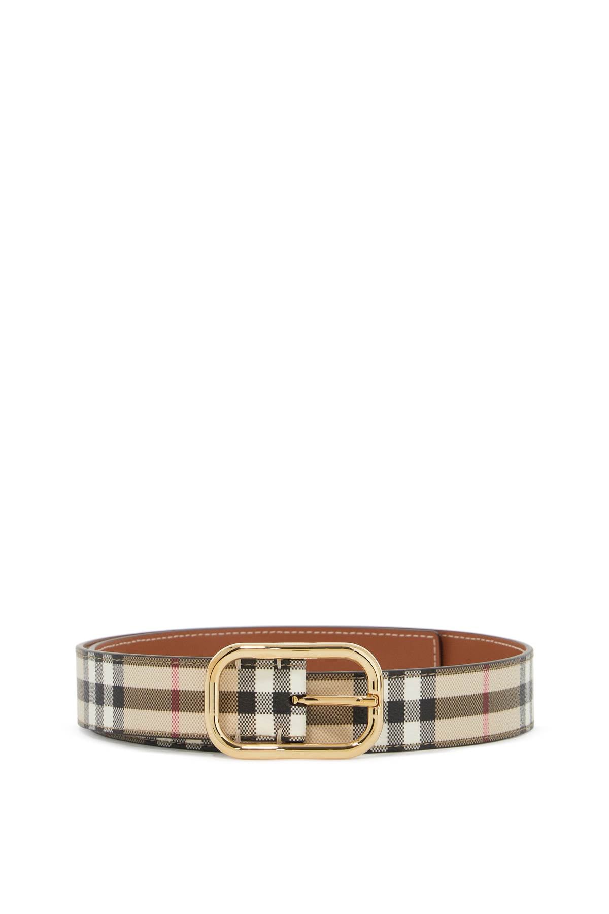 Burberry Ered Fabric Belt With Coating Women