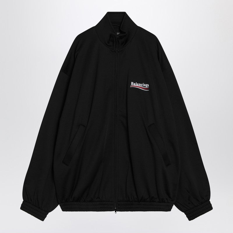 Balenciaga Black Zip Hoodie Political Campaign Men