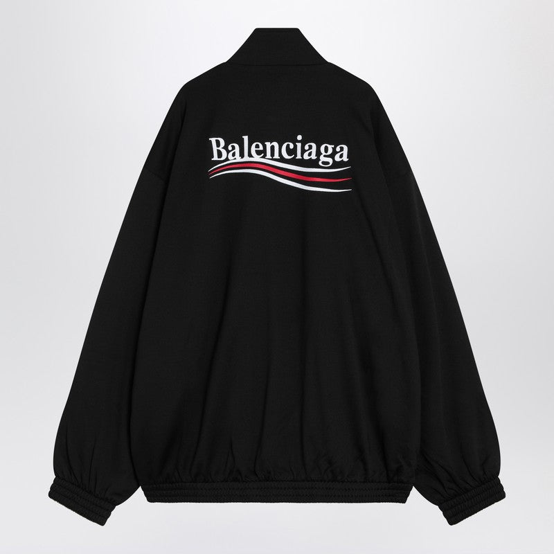 Balenciaga Black Zip Hoodie Political Campaign Men