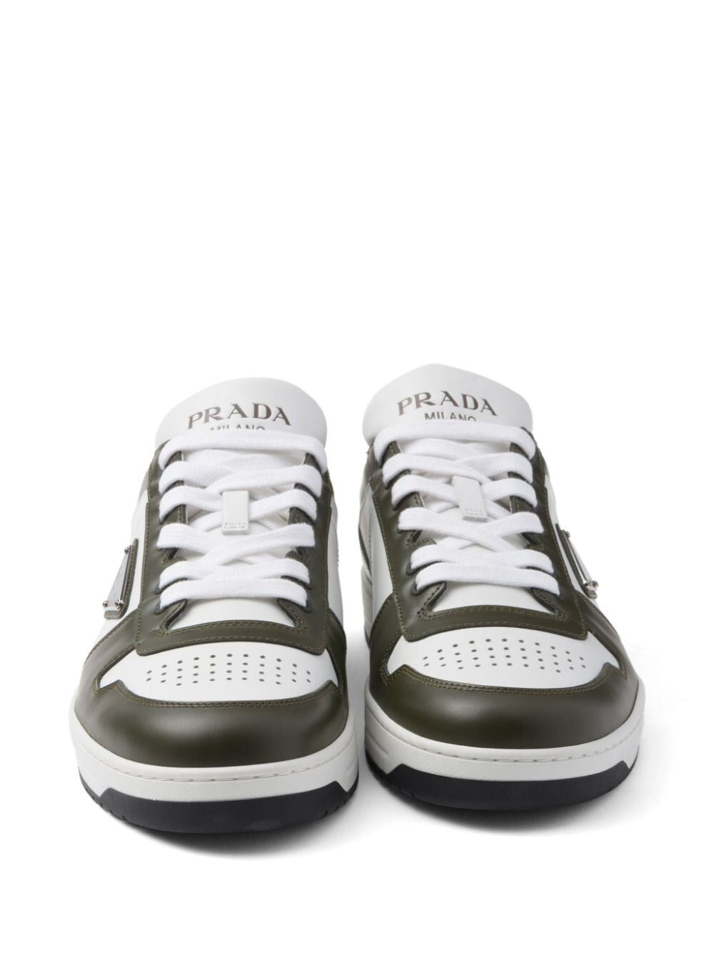 Prada Men Two-Tone Downtown Sneakers