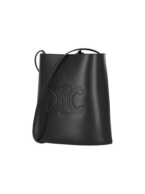 Celine Men "Triomphe" Logo Crossbody Bag