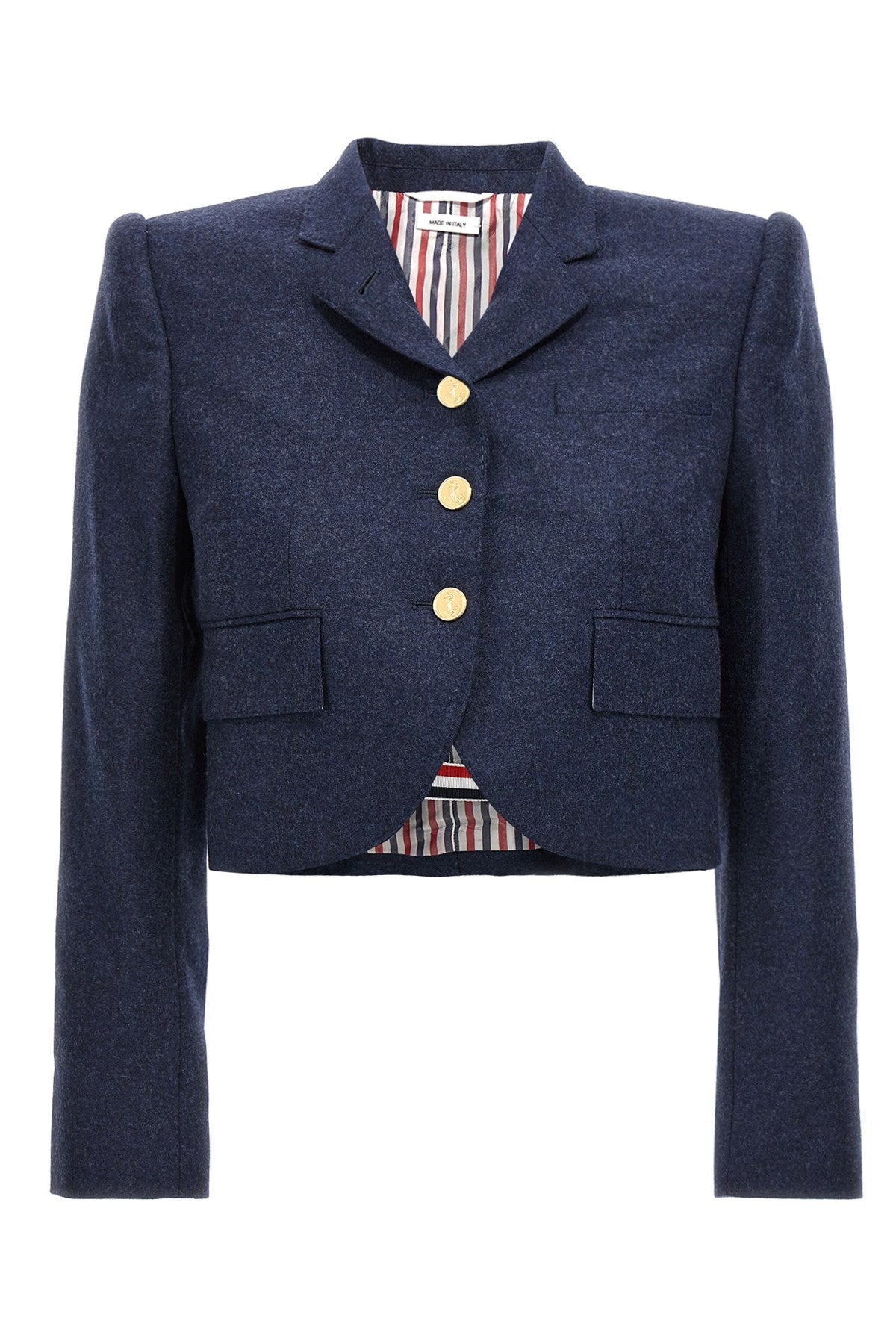 Thom Browne Women Cropped Flannel Jacket