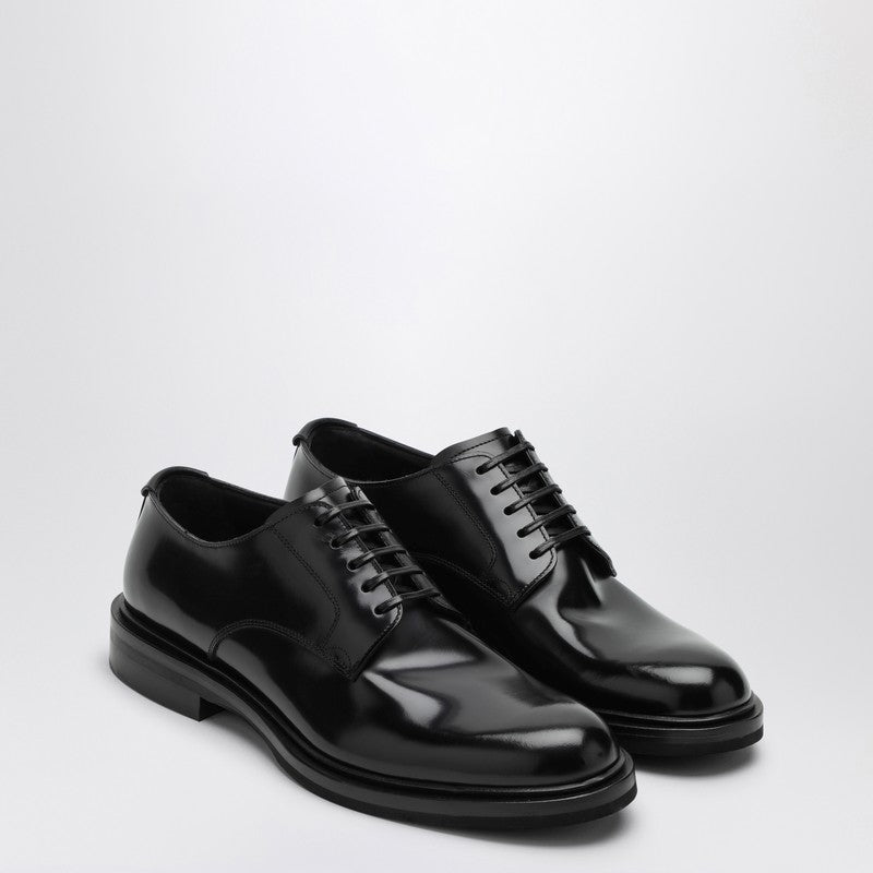 Dolce&Gabbana Derby In Black Brushed Calfskin Men